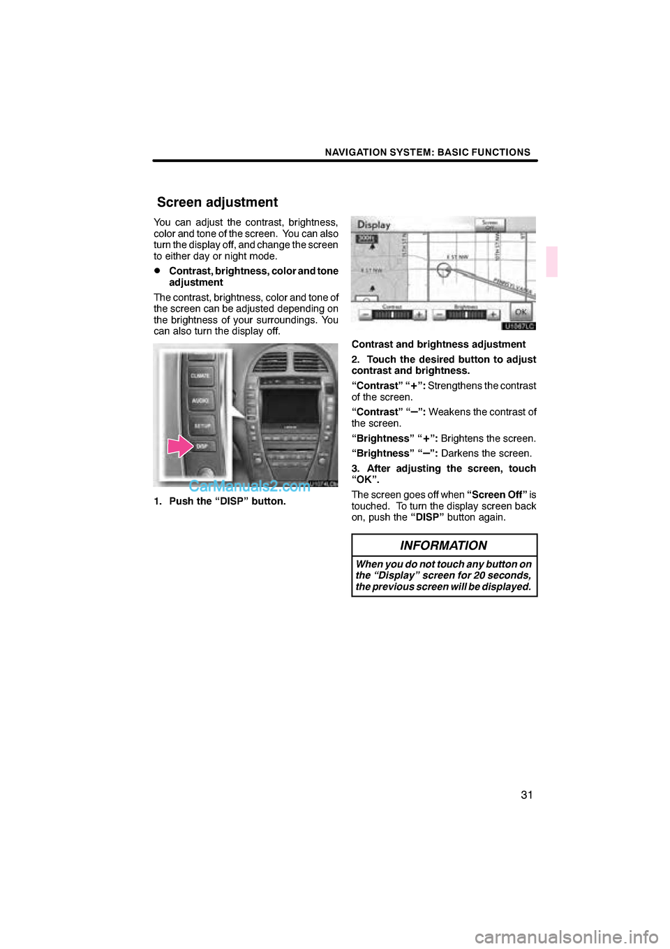 Lexus ES350 2011  Navigation Manual  \b	\b
\f 
\b \b

 \b 	
\f \f
 \b\f\f 
\f\b
 \b	 \f\b  \f
 \b  \b 
\f\b \f
 	  \b	 
\b \f
 \b
\f \f