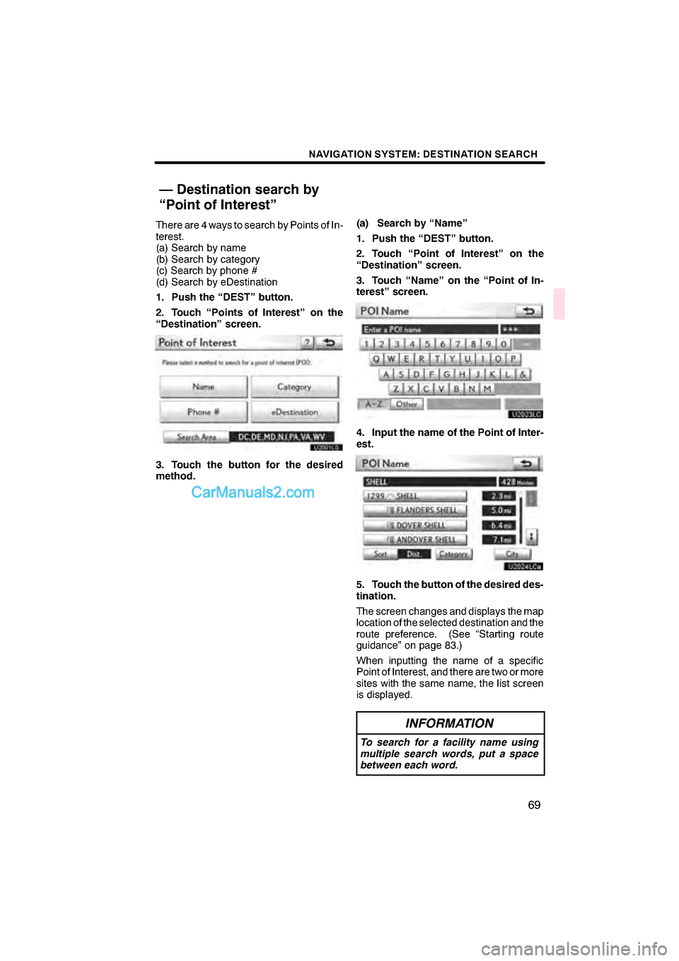 Lexus ES350 2011  Navigation Manual  \b	\b
\f 
\b \b


  \b 	
 \f
  
 
\f 
 
\f\f
  
 
  
 \f


  
 
 
  
 \f\f

 