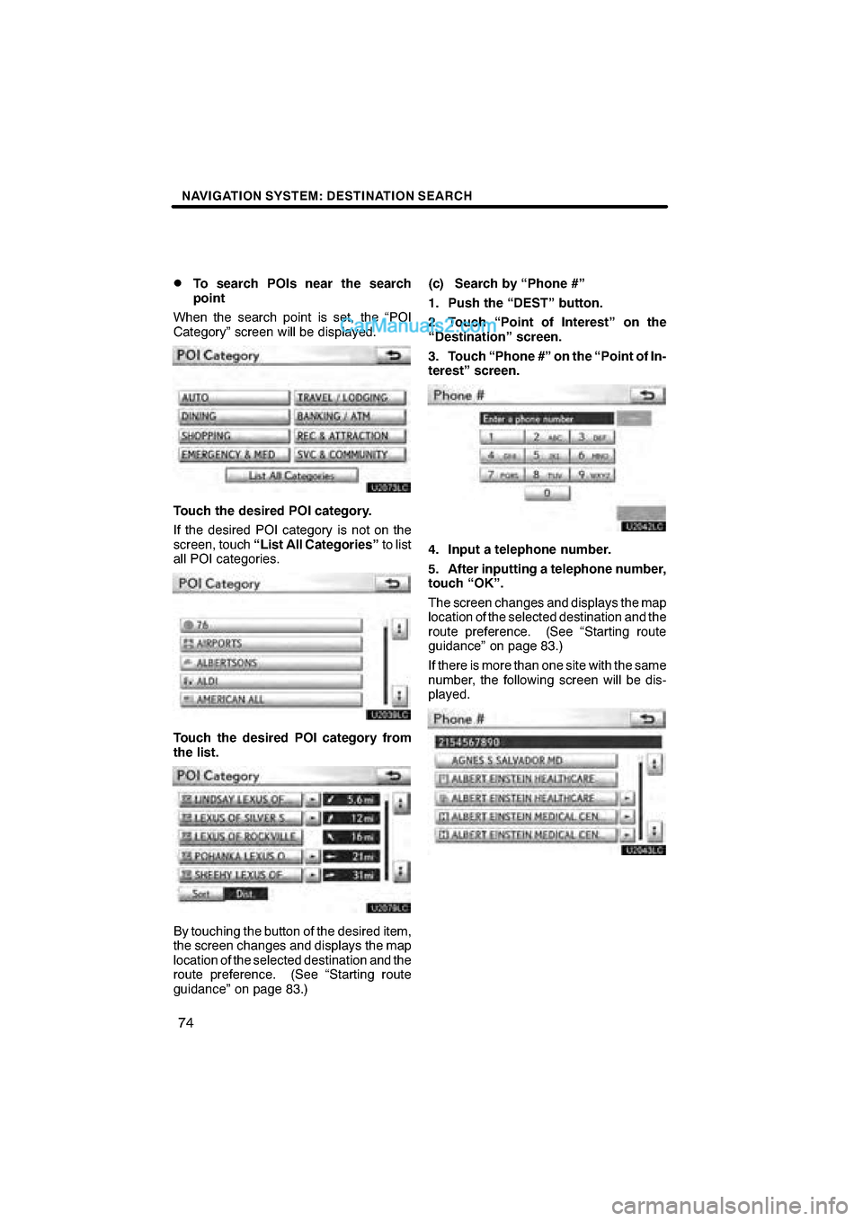 Lexus ES350 2011  Navigation Manual  \b	\b
\f 
\b \b



     

  \b	
 \f
 \b \b  
	
 \b
   \b\f	
     !
