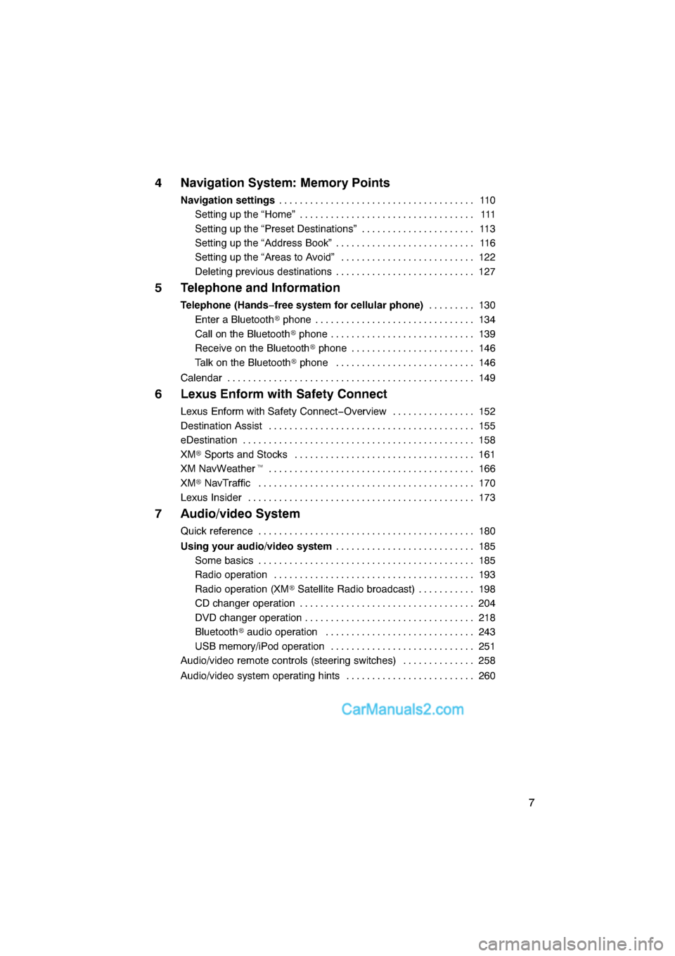Lexus ES350 2011  Navigation Manual 
 \b	 
\f
 
\b \b	\f
\b	 \f
	\f 
\
\

\b	
 \f 
  
\

\b	
 \f 
 