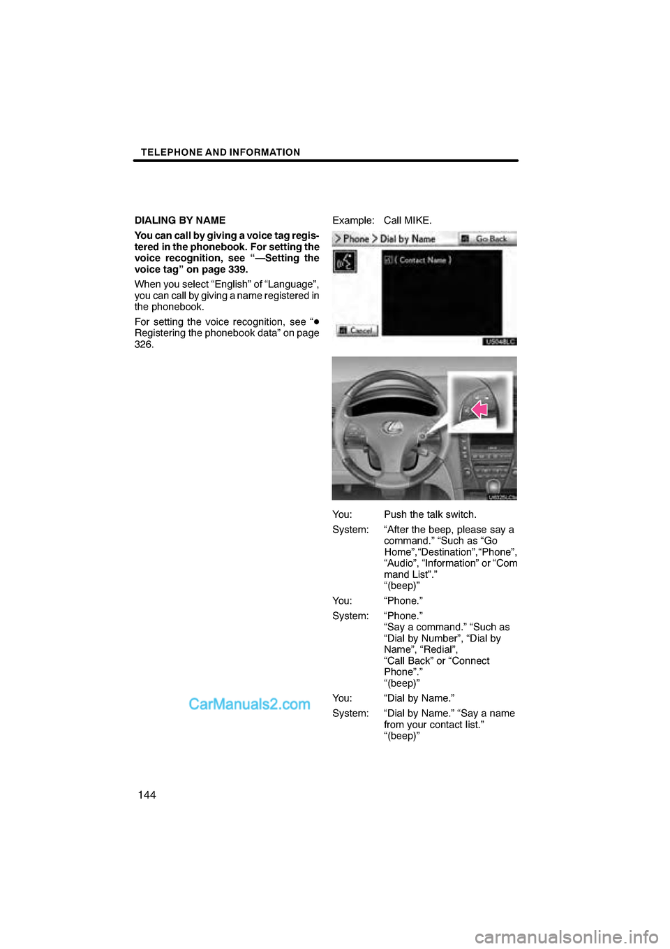 Lexus ES350 2010  Navigation Manual  \b	 
\f
\b


	
\b
  \b

         
!  " #"$%   "
 &  () "
 *  # ++,%
 