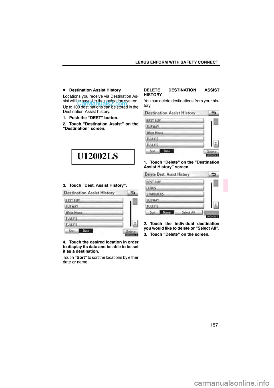Lexus ES350 2010  Navigation Manual  \b	
 \f
 
 \b


  
\b	
 \f
 	 	 \b	
\b	
 
	\b 	   \b \b 
	\b	
 \f\b
 \b  \b	
\b	
 
  