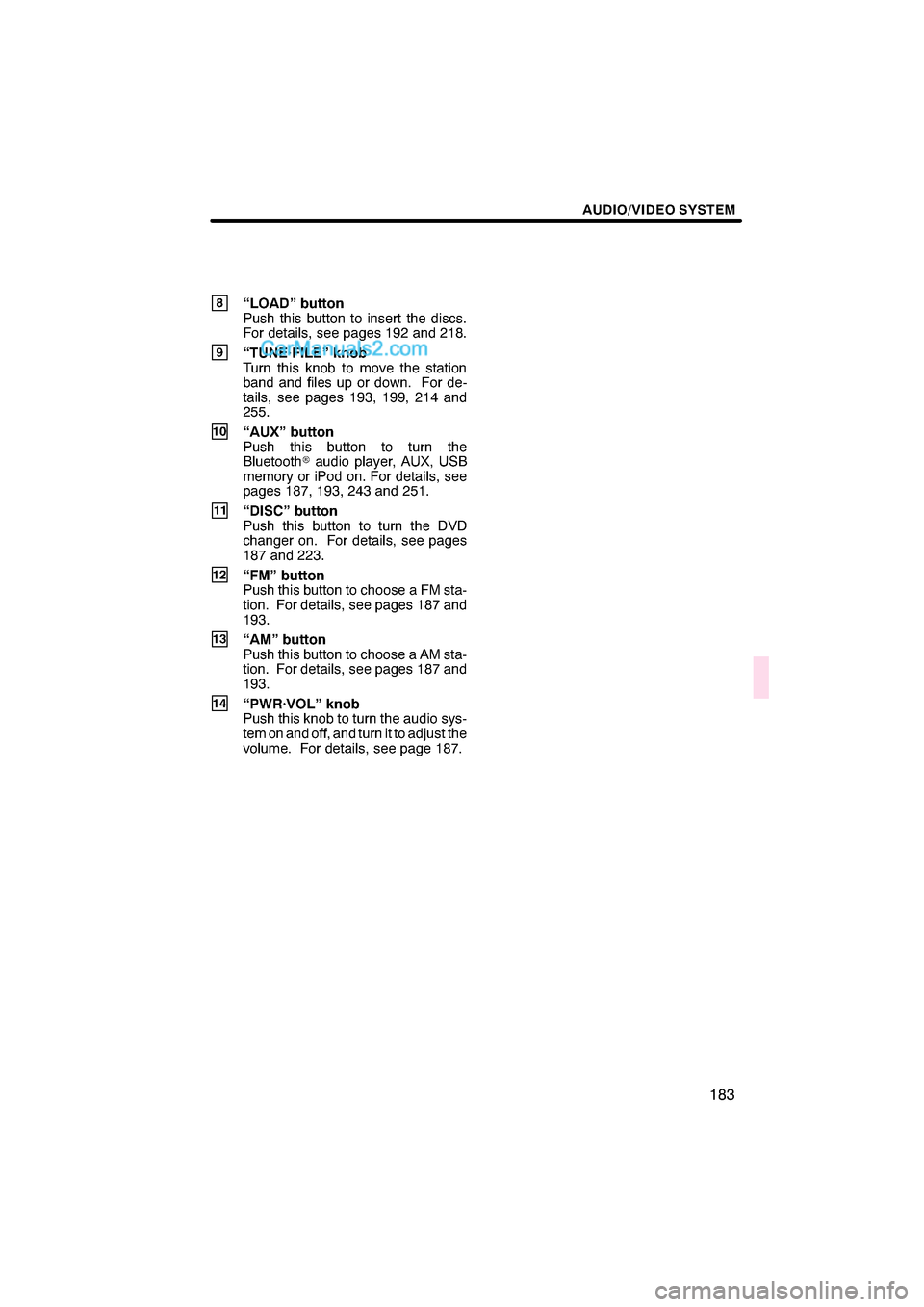 Lexus ES350 2010  Navigation Manual \b 	
	\b\f


 
 \b	 
\b\b\f \b 	\f
\b \b
 	
 
\b	 

 
  \f 
\b\b 
\f \b	 \f
 \b 
 \b
 \b\b	\f

\f \f 