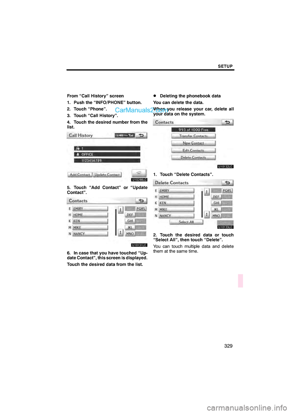 Lexus ES350 2010  Navigation Manual 

\b	 
\f

 \b 
   
 \b
  \b 
\b
! \b 
\f

 \b
" \b  ## 	 $\b	 


% \b 
&## \b\f \b 
