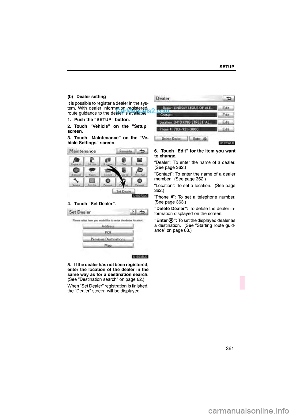 Lexus ES350 2010  Navigation Manual 

\b 	
\f

 

  \b	
\f 	 
\f\f
  \f\f
  \f 
\f  \f\f
 	
	 
\f\f
\f

	\f \f 	 \f \f\f
  
\f
  
 