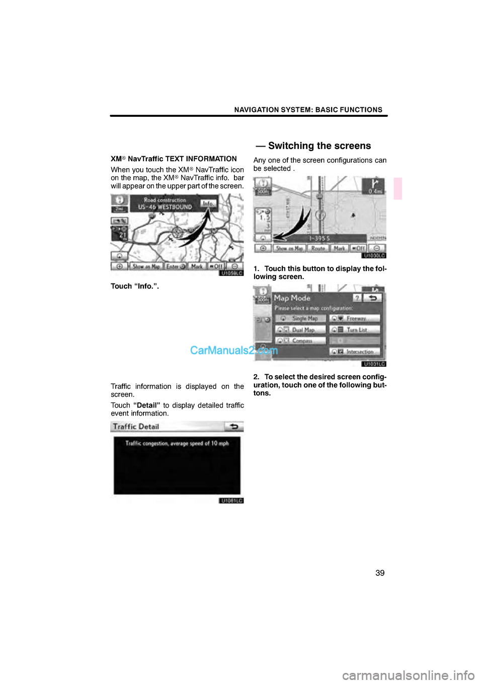 Lexus ES350 2010  Navigation Manual  \b	\b
\f 
\b \b

 
 
 \b	 
\b	 
 \f
  \b
\b 
  
 \f
  \b 
  \b 
 	 
 \b 
 