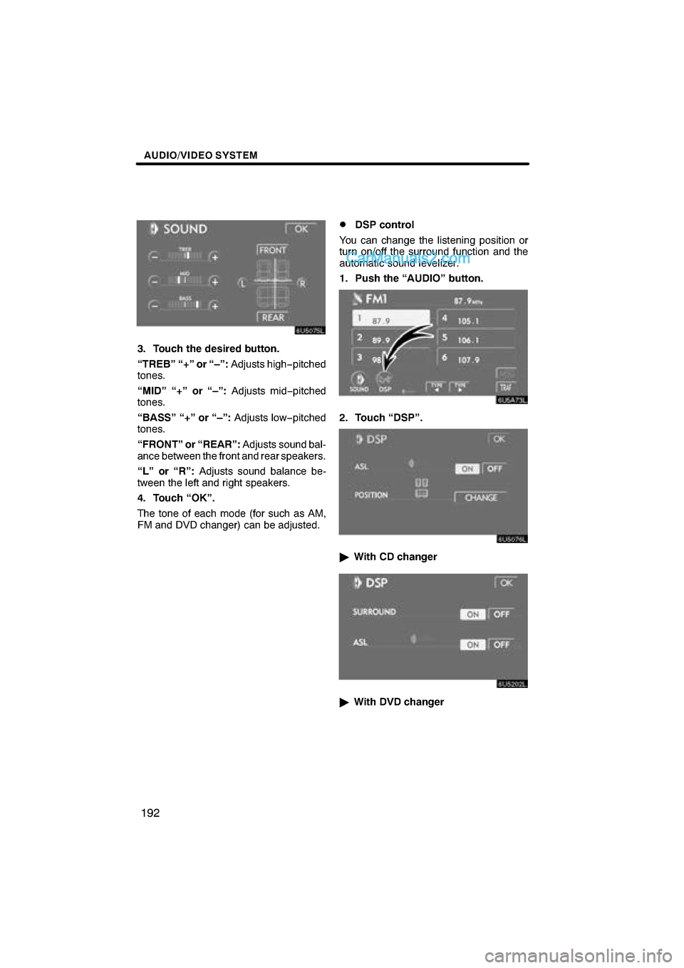Lexus ES350 2008  Navigation Manual \b 	
	\b\f


    
\b    !\b	\b 
\f

	

	\b
\f    ! \b	\b 
	

	\b
		    ! \b	\b 
	

	