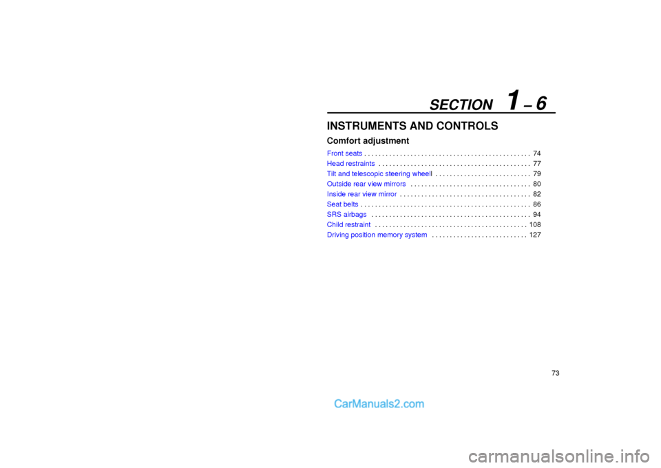 Lexus GS300 2002  Comfort Adjustment 