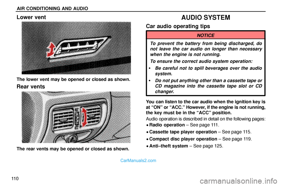 Lexus GS300 1997  Audio System 