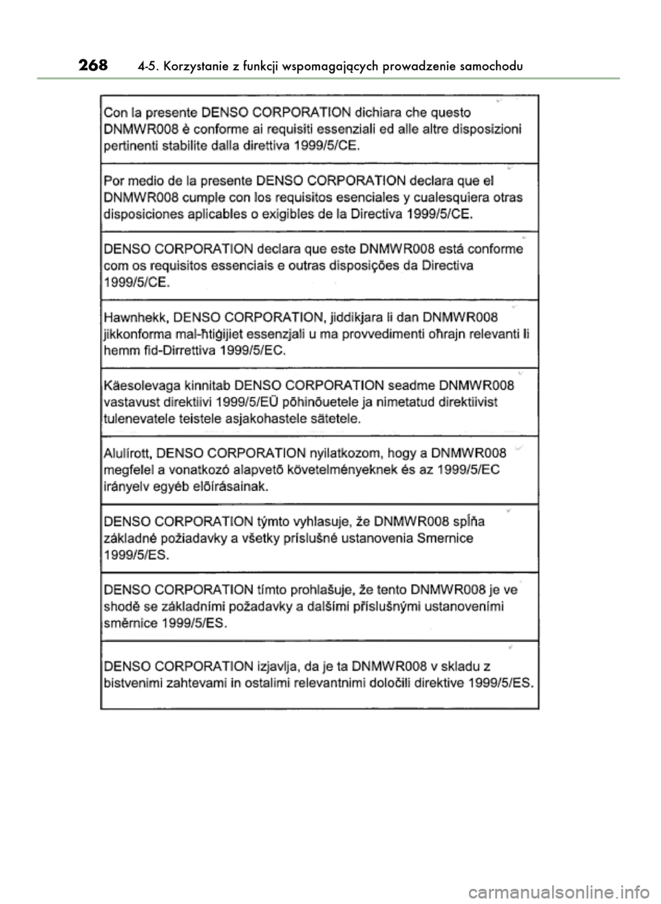 Lexus GS450h 2017  Instrukcja Obsługi (in Polish) 2684-5. Korzystanie z funkcji wspomagajàcych prowadzenie samochodu
53 GS450h_300h OM30F92E_A  27/10/16  10:38  Page 268 