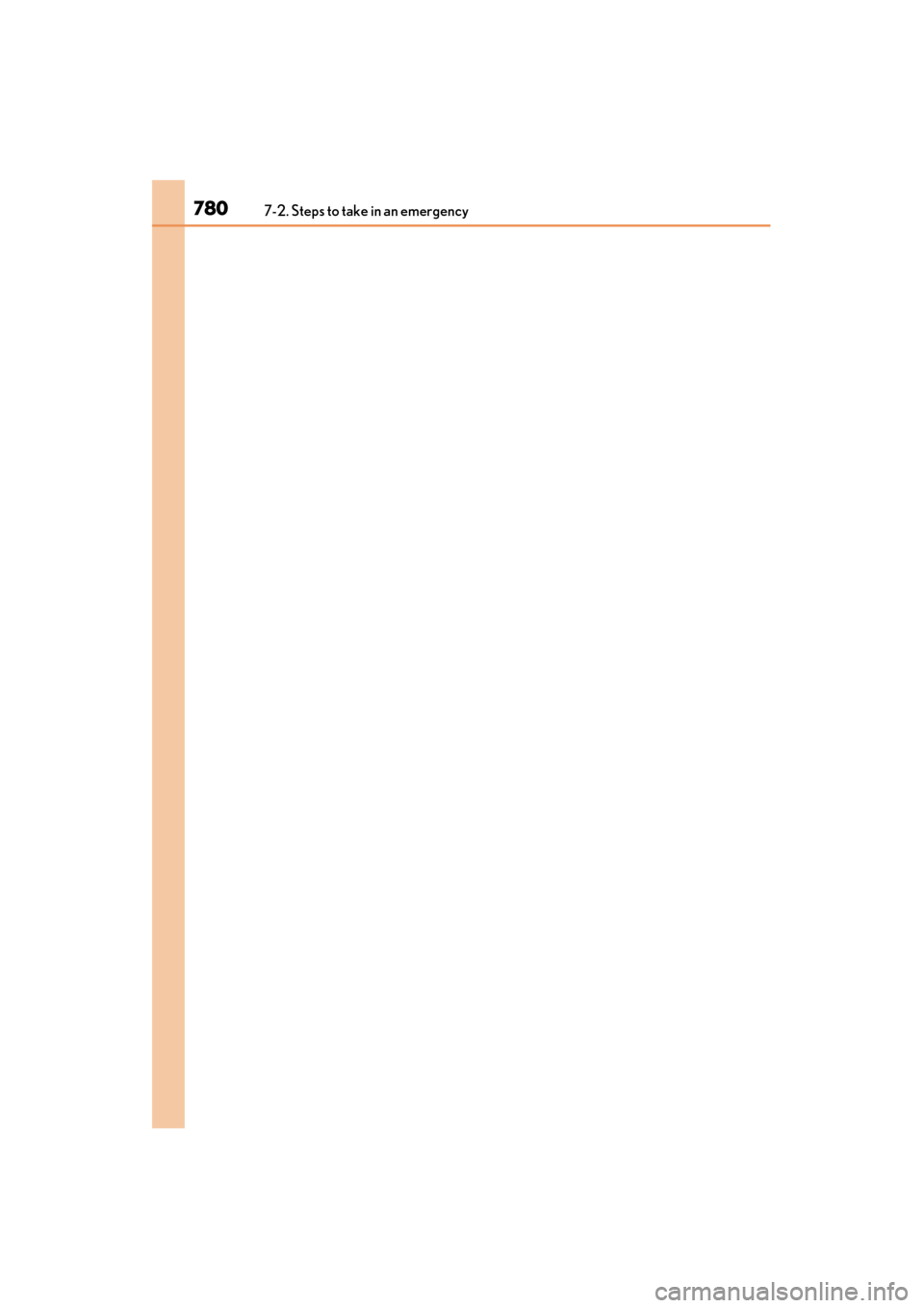 Lexus GS450h 2013  Owners Manual 7807-2. Steps to take in an emergency
GS450h_U (OM30D01U)
GS450h_U.book  Page 780  Monday, January 23, 2012  10:20 AM 