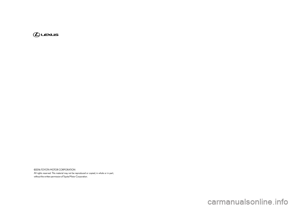 Lexus GX460 2017  Navigation Manual 