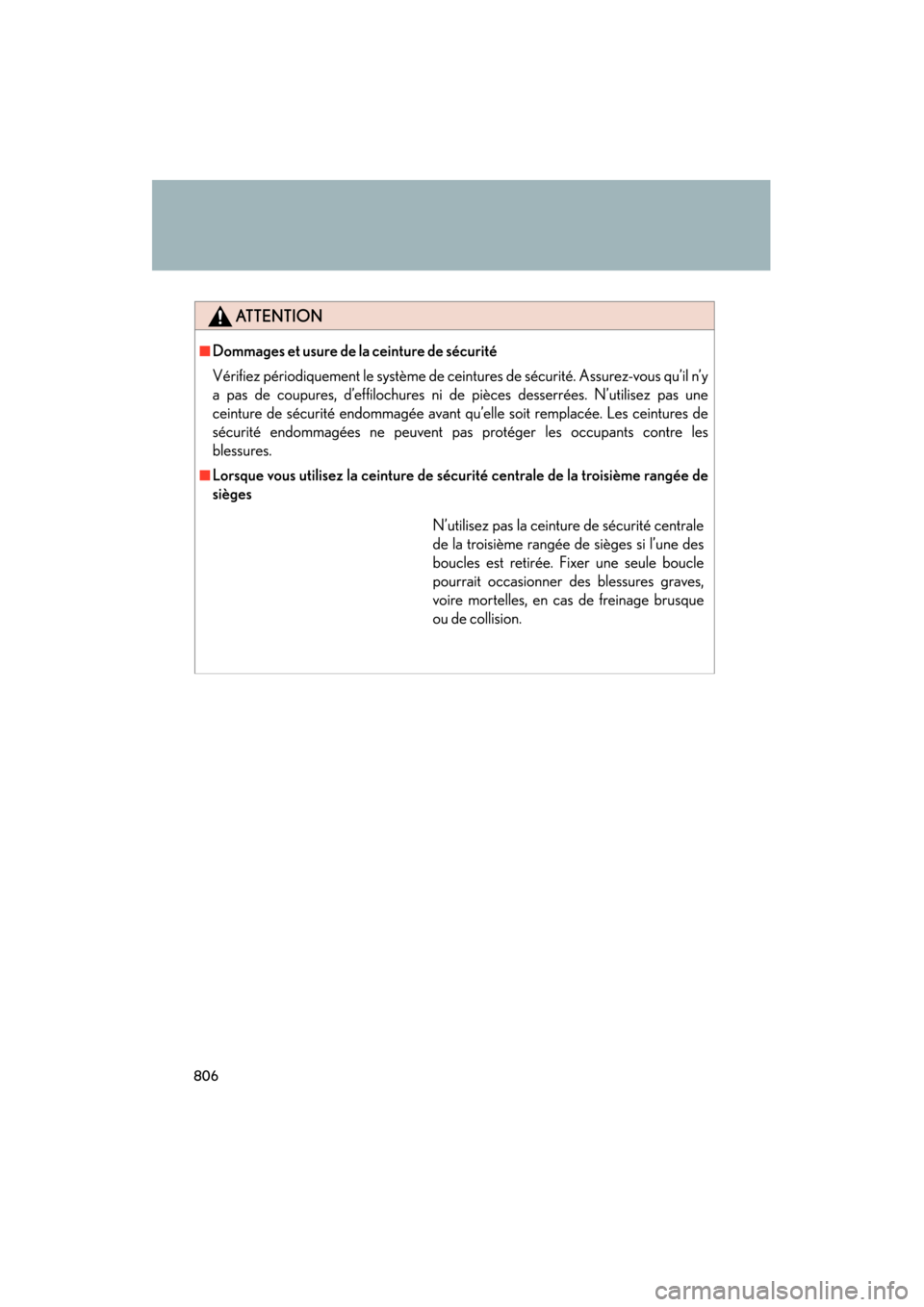 Lexus GX460 2012  Owners Manual 806
GX460_U.S.A. (OM60J00U) 
