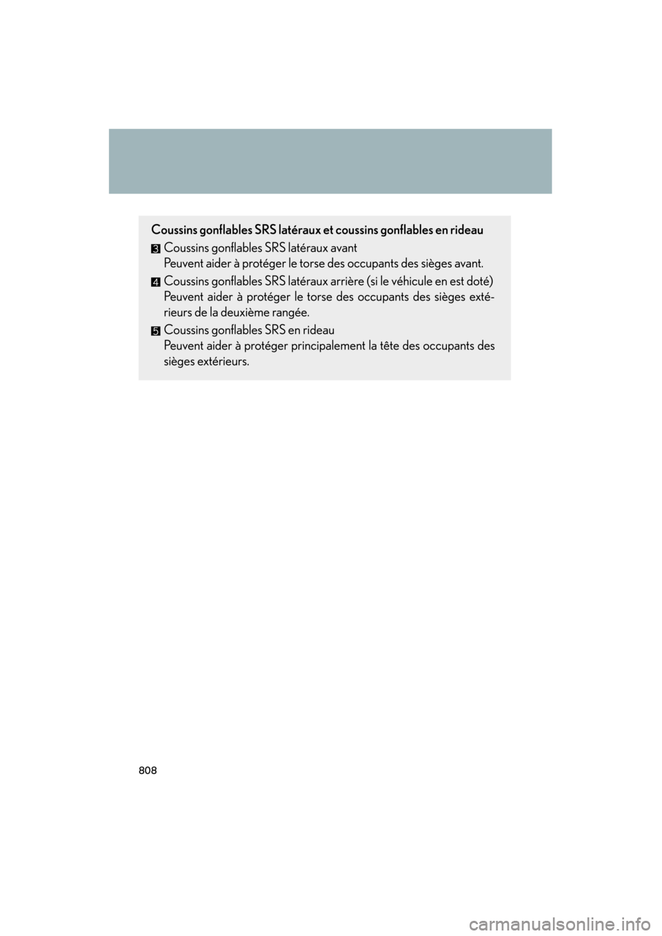 Lexus GX460 2012  Owners Manual 808
GX460_U.S.A. (OM60J00U) 