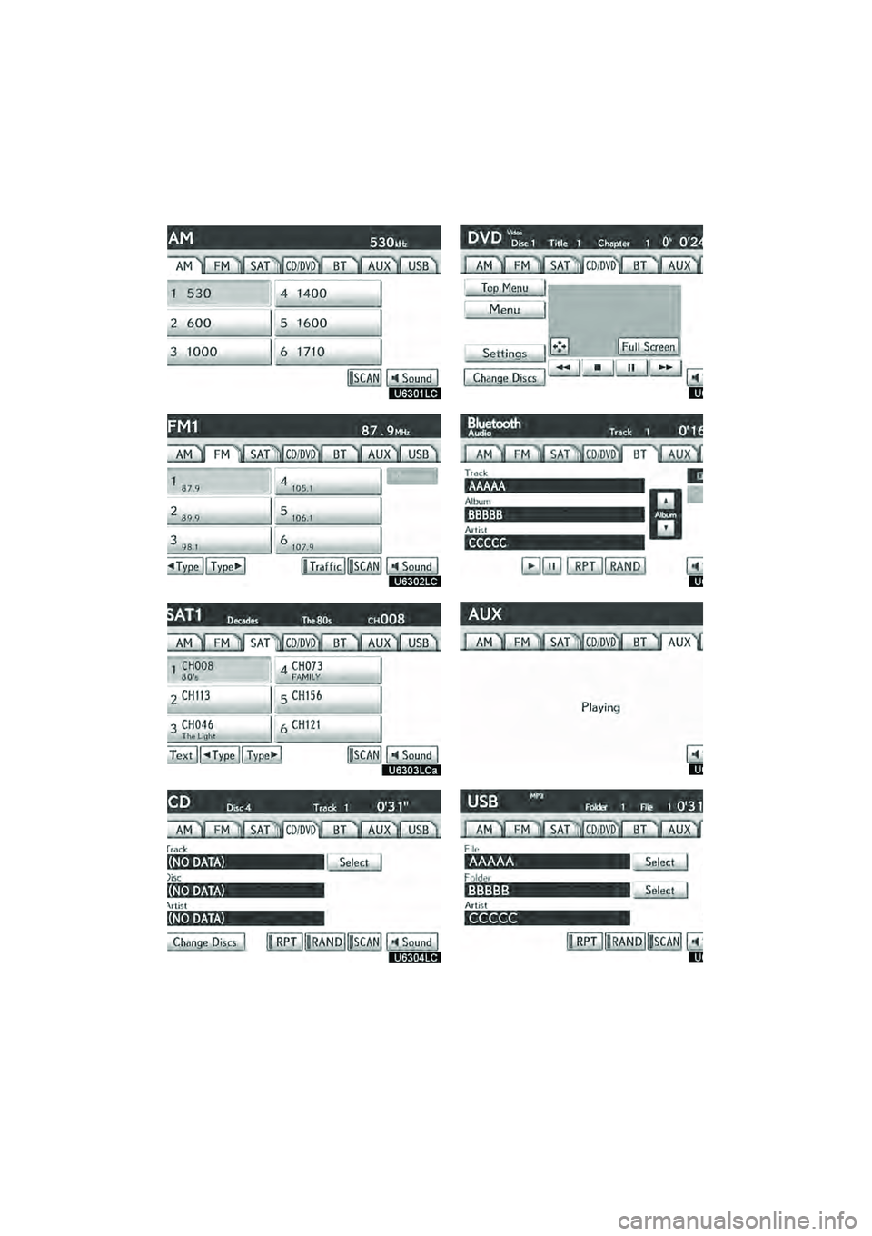 Lexus GX460 2010 Navigation Manual AUDIO/VIDEO SYSTEM
191
GX460 Navi (U)
OM60E73U
Finish
09.09.24
7 Lexus GX460 2010 Navigation Manual AUDIO/VIDEO SYSTEM
191
GX460 Navi (U)
OM60E73U
Finish
09.09.24
7