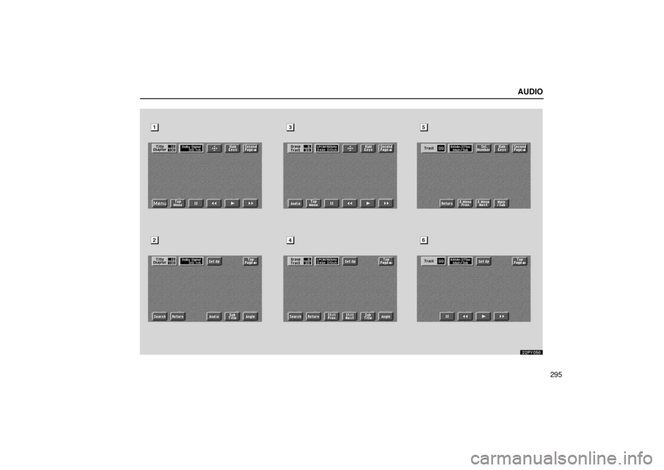Lexus GX470 2006  Electrical Components / LEXUS 2006 GX470 OWNERS MANUAL (OM60B99U) AUDIO
295
22PY056 