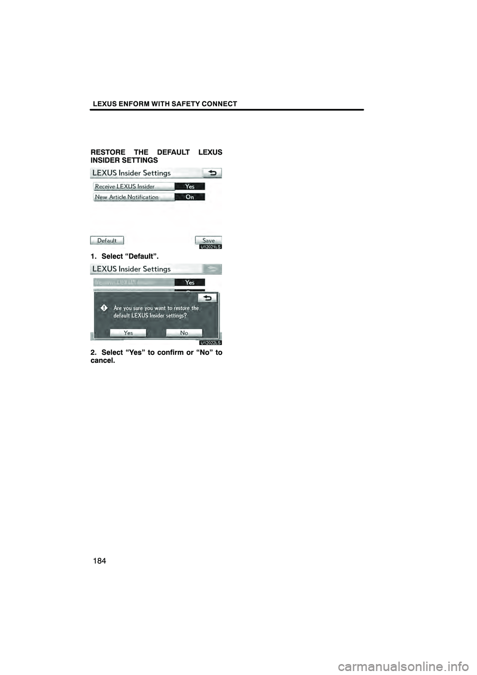 Lexus HS250h 2011 Navigation Manual Lexus HS250h 2011 Navigation Manual