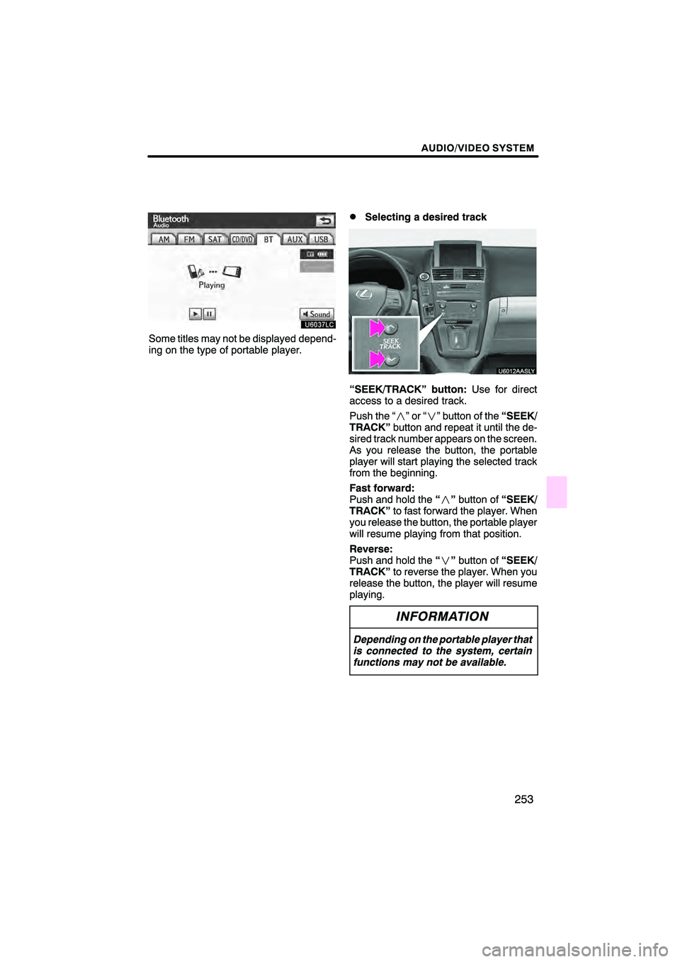 Lexus HS250h 2011 Navigation Manual Lexus HS250h 2011 Navigation Manual