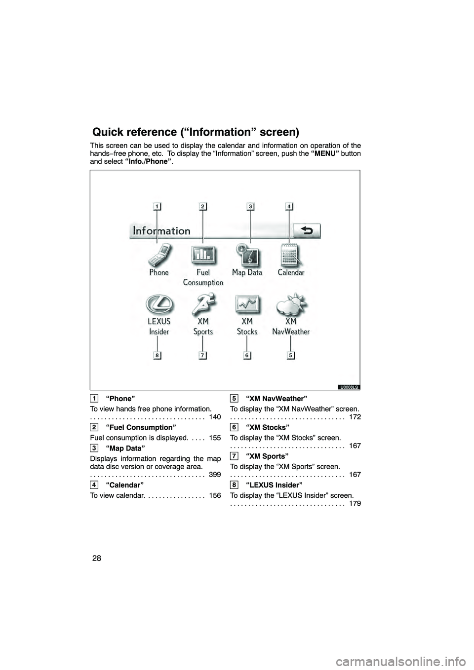 Lexus HS250h 2011  Navigation Manual 