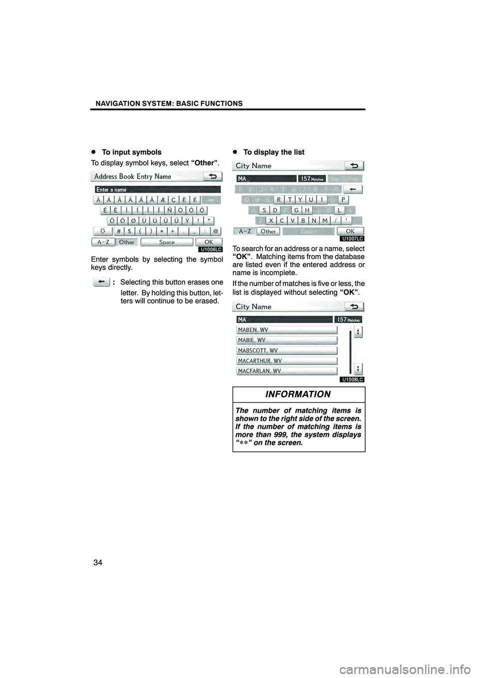 Lexus HS250h 2011  Navigation Manual 