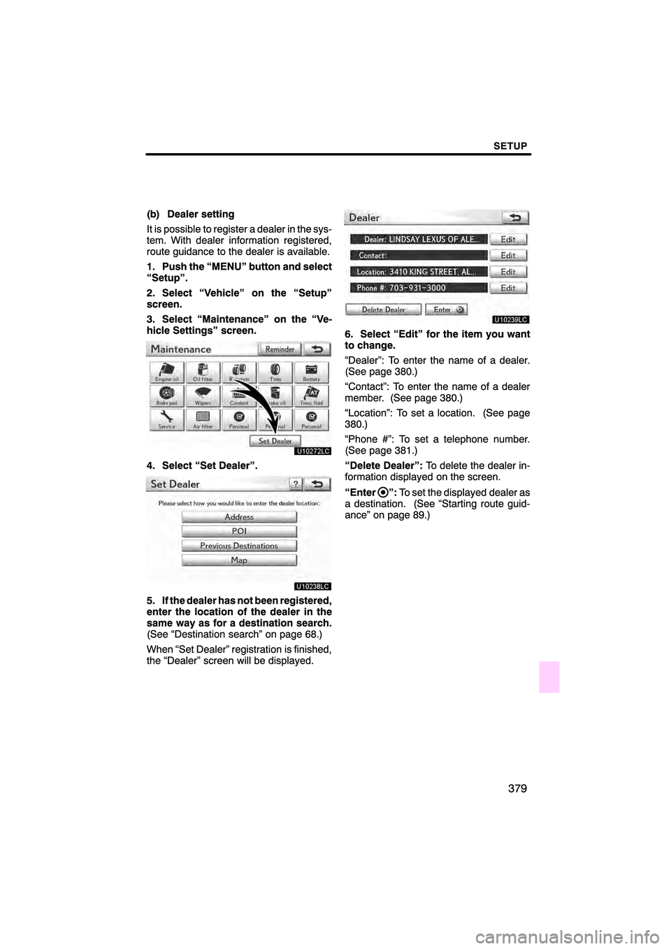 Lexus HS250h 2011 Navigation Manual Lexus HS250h 2011 Navigation Manual