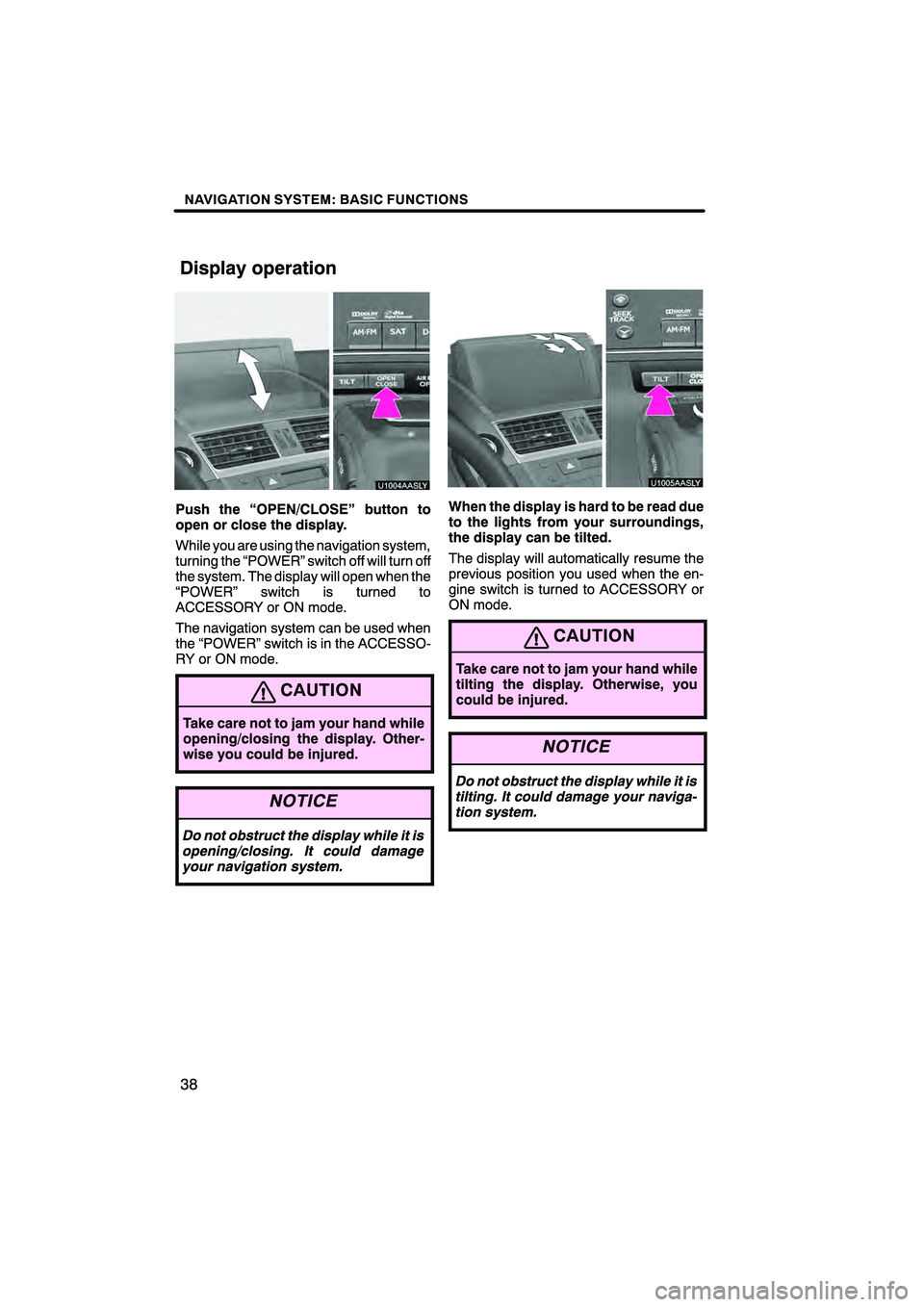 Lexus HS250h 2011  Navigation Manual 