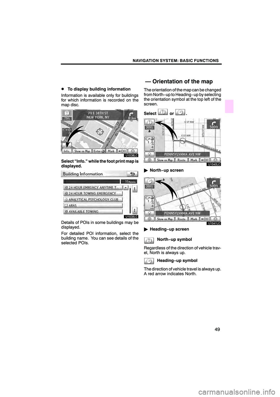 Lexus HS250h 2011  Navigation Manual 