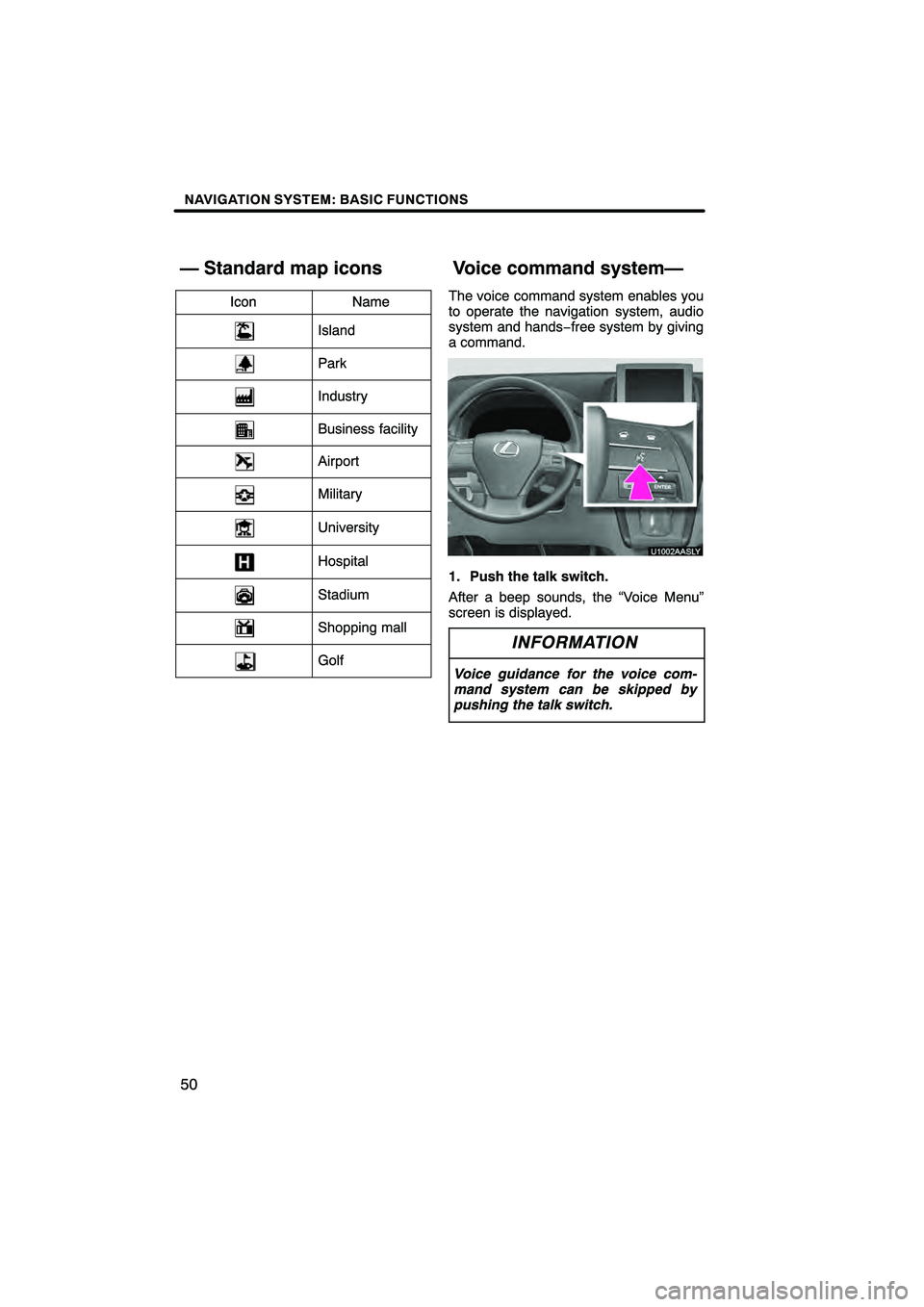 Lexus HS250h 2010 Navigation Manual Lexus HS250h 2010 Navigation Manual