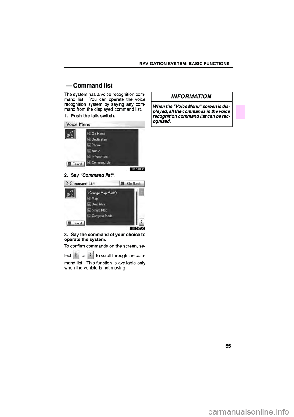 Lexus HS250h 2010 Navigation Manual Lexus HS250h 2010 Navigation Manual