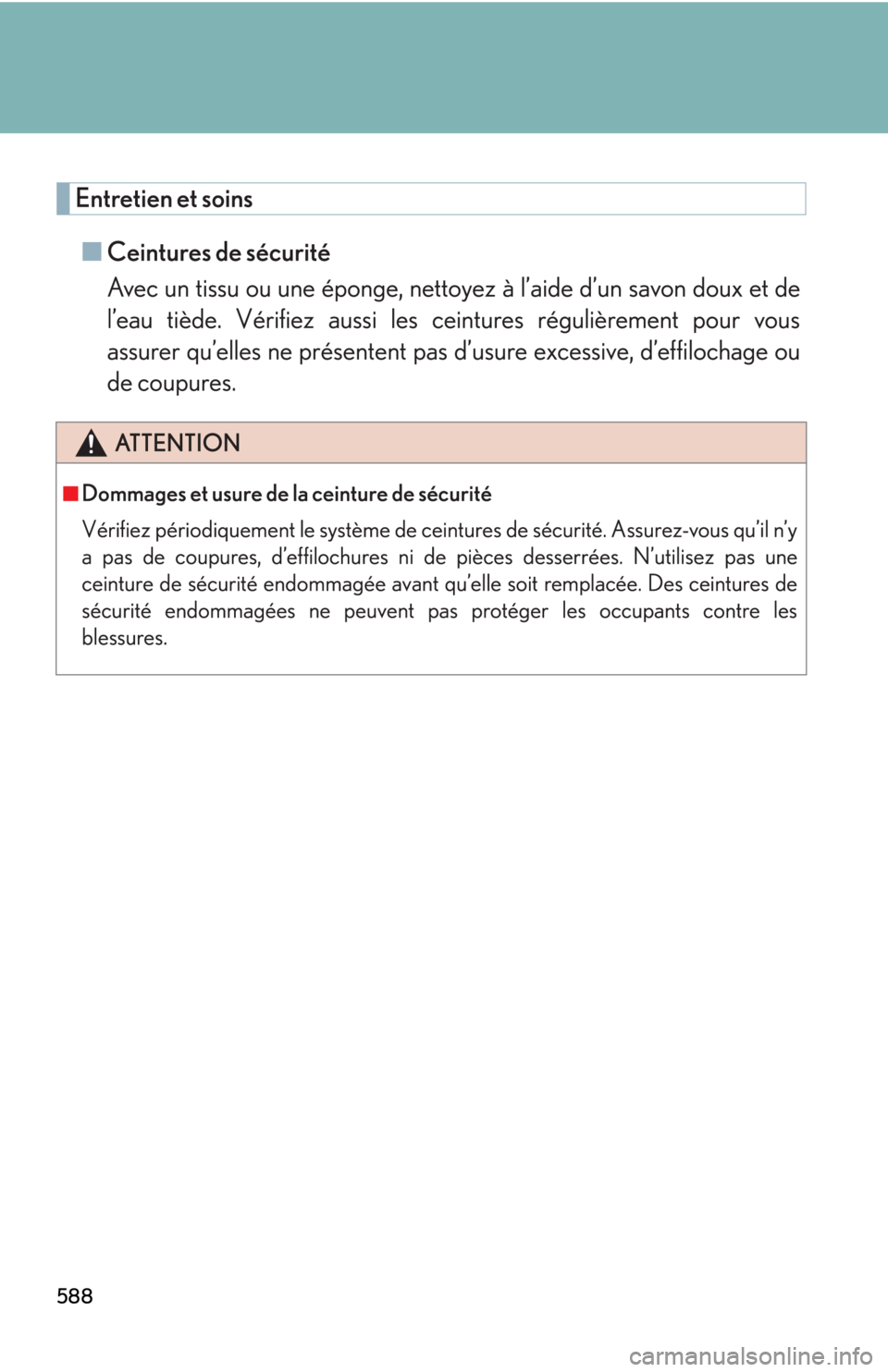Lexus HS250h 2010  Basic Information Before Operation / LEXUS 2010 HS250H OWNERS MANUAL (OM75006U) 588 