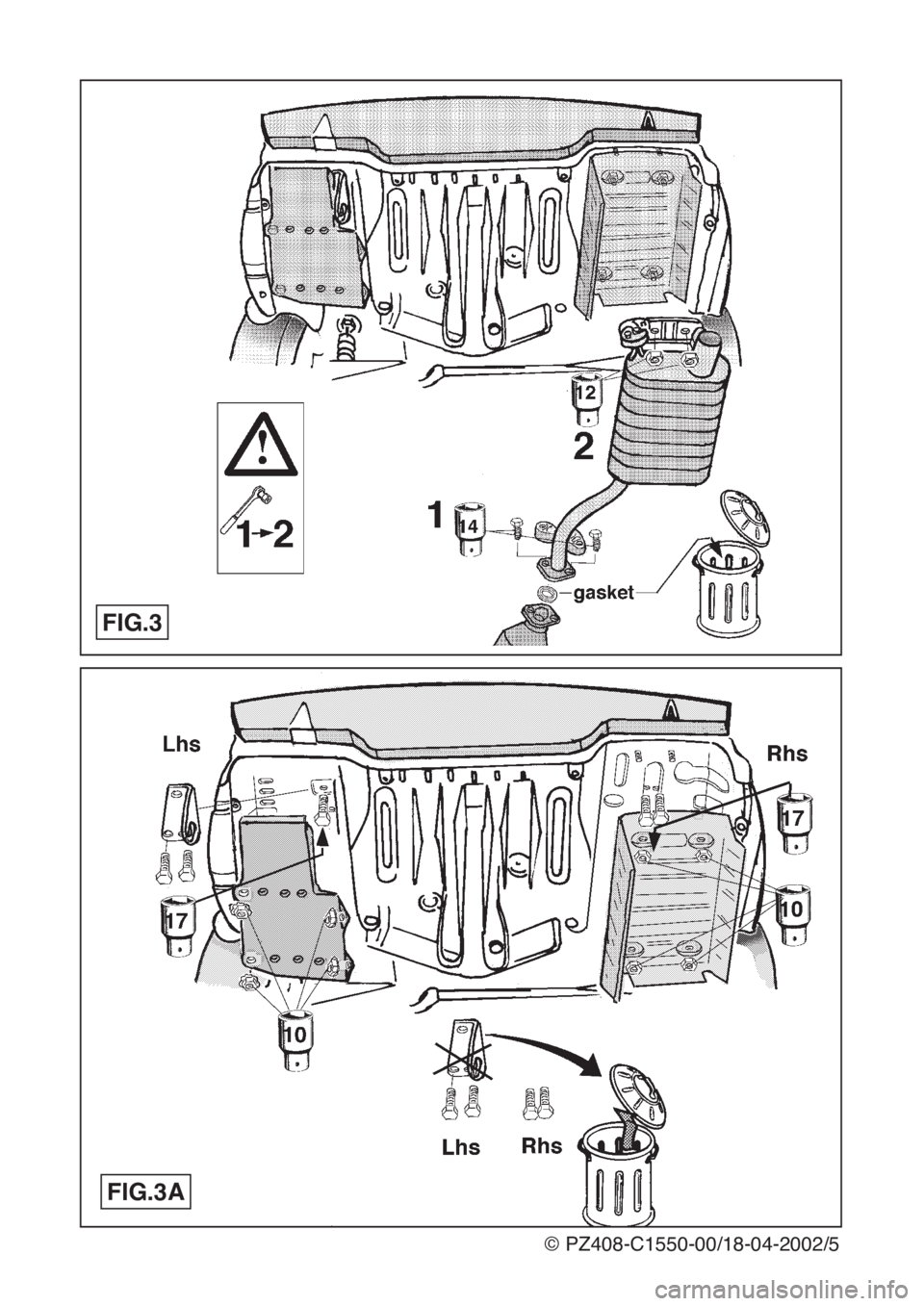 Lexus IS200 1999  Towing hitch © PZ408-C1550-00/18-04-2002/5
FIG.3
FIG.3A 