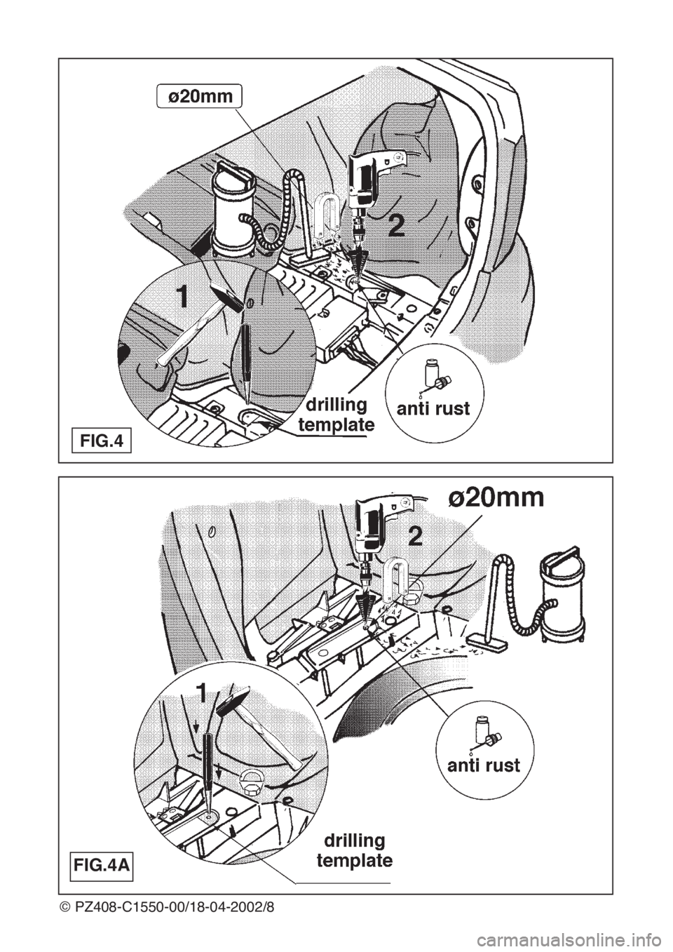 Lexus IS200 1999  Towing hitch © PZ408-C1550-00/18-04-2002/8
FIG.4
FIG.4A 