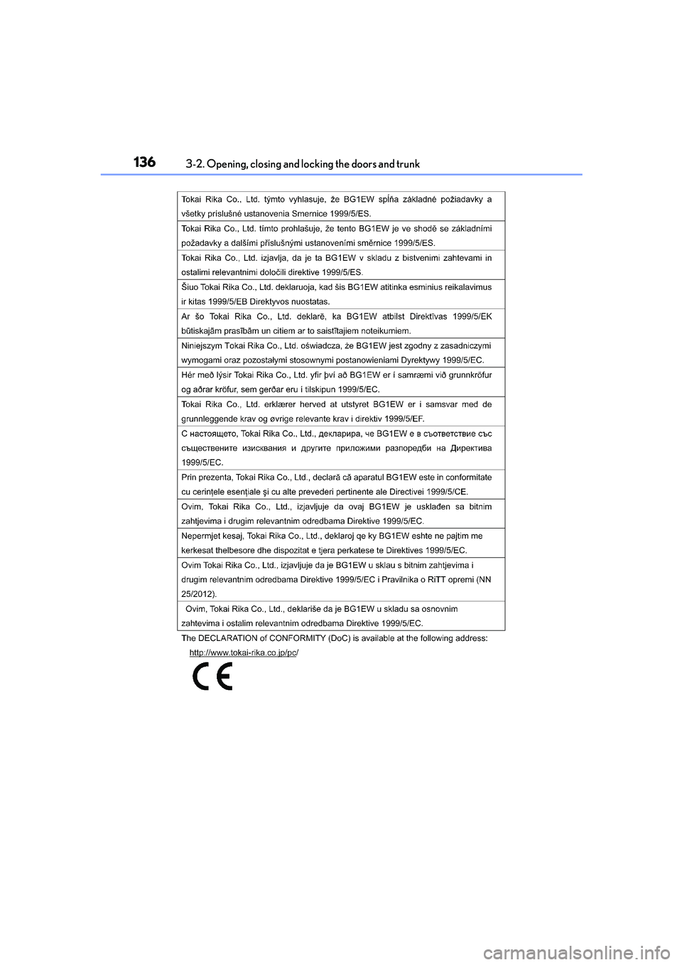 Lexus IS250 2014 Owners Manual 1363-2. Opening, closing and locking the doors and trunk
IS250_EE(OM53C51E) Lexus IS250 2014 Owners Manual 1363-2. Opening, closing and locking the doors and trunk
IS250_EE(OM53C51E)