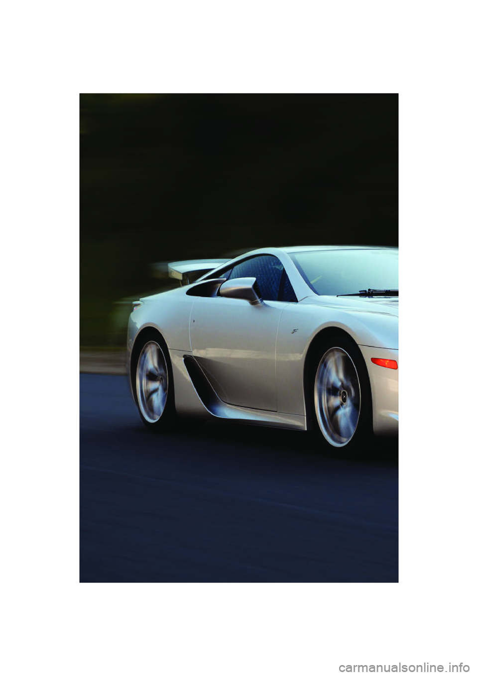 lexus LFA 2012   / LEXUS 2012 LFA: INSIDE THE LFA Owners Guide 