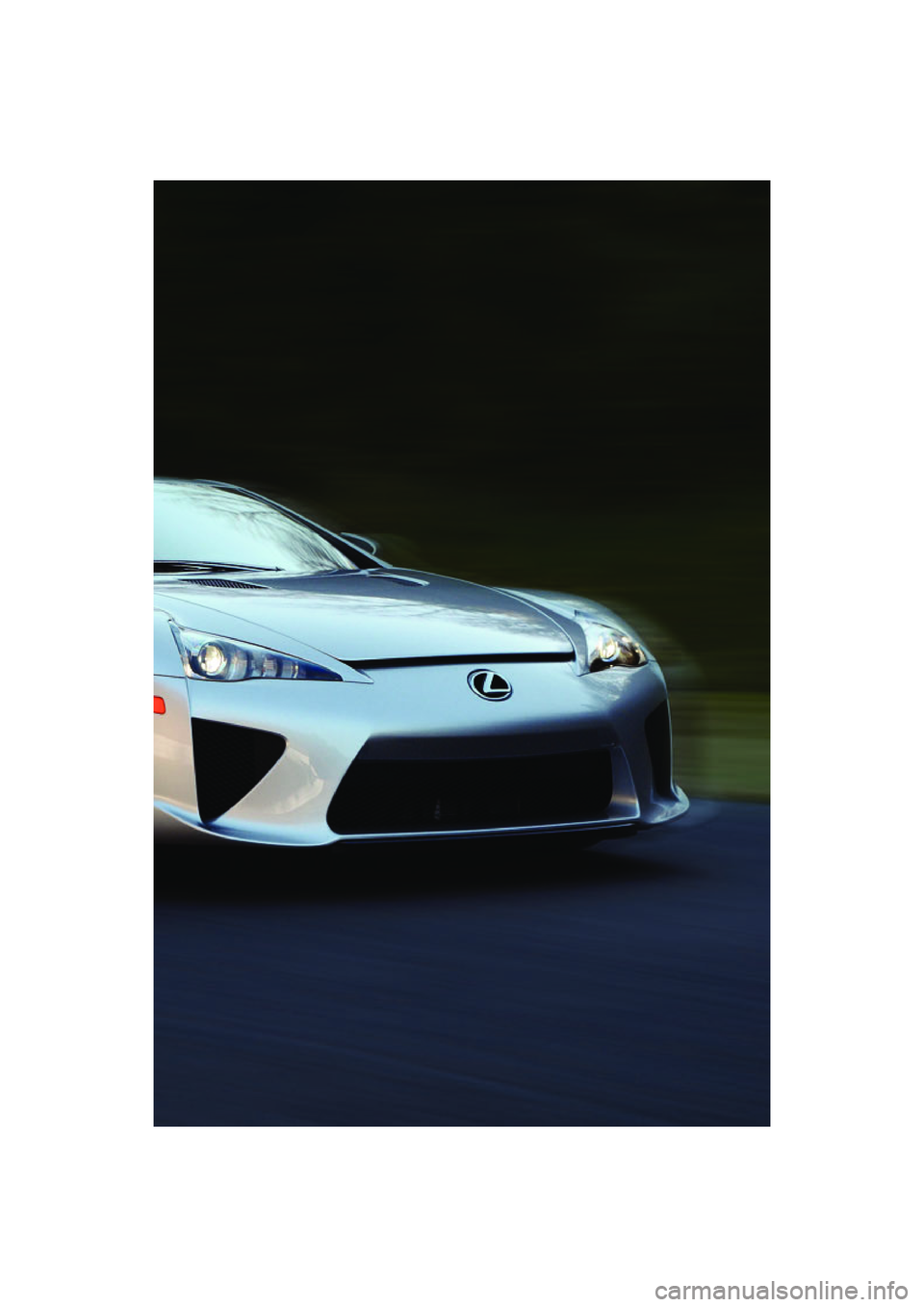 lexus LFA 2012   / LEXUS 2012 LFA: INSIDE THE LFA Owners Guide 