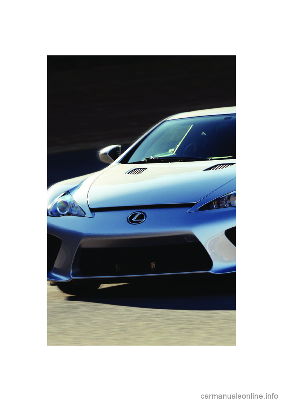 lexus LFA 2012   / LEXUS 2012 LFA: INSIDE THE LFA Service Manual 