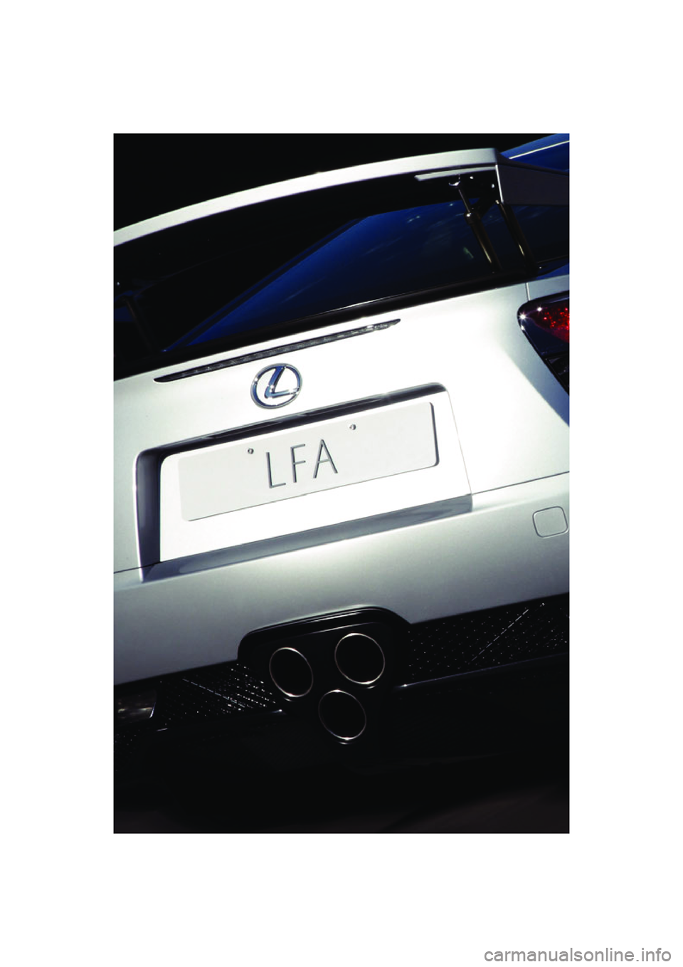 lexus LFA 2012 Technical Information / LEXUS 2012 LFA: INSIDE THE LFA lexus LFA 2012 Technical Information / LEXUS 2012 LFA: INSIDE THE LFA