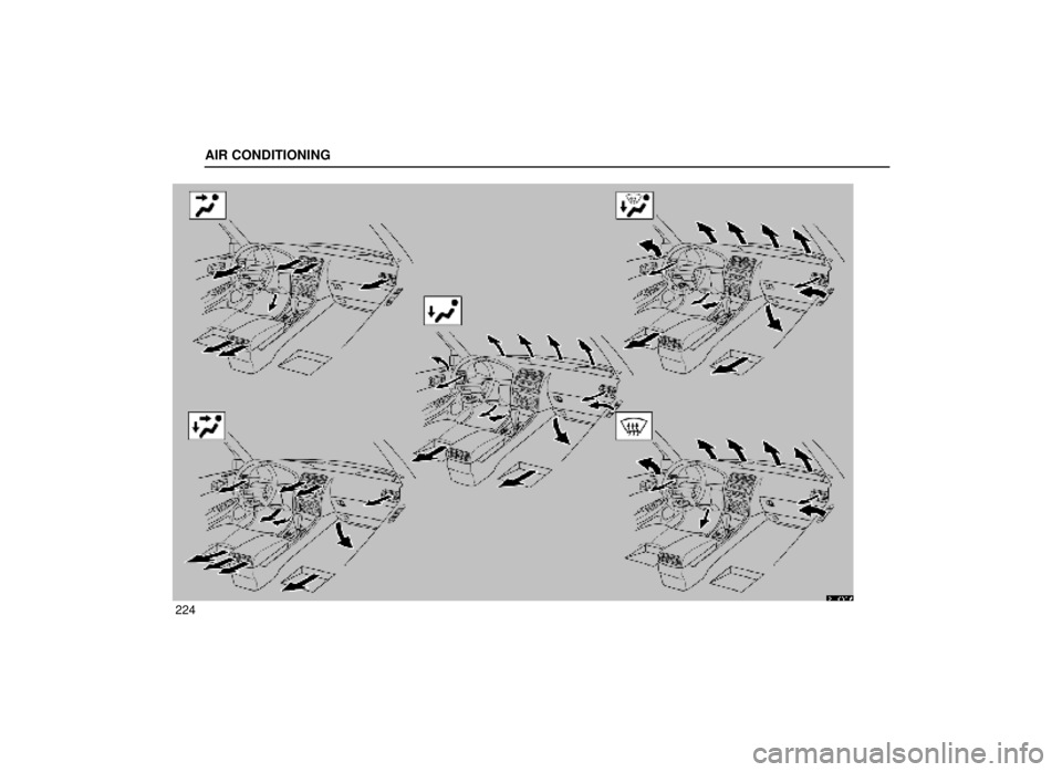 lexus LS400 2000  Engine / LEXUS 2000 LS400 OWNERS MANUAL (OM50533U) AIR CONDITIONING
224
21L002-6 