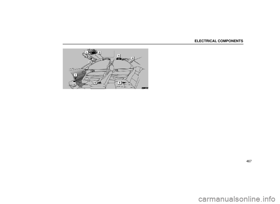 lexus LS400 1999  Comfort Adjustment / LEXUS 1999 LS400 OWNERS MANUAL (OM50514U) ELECTRICAL COMPONENTS
467
64L061±3 