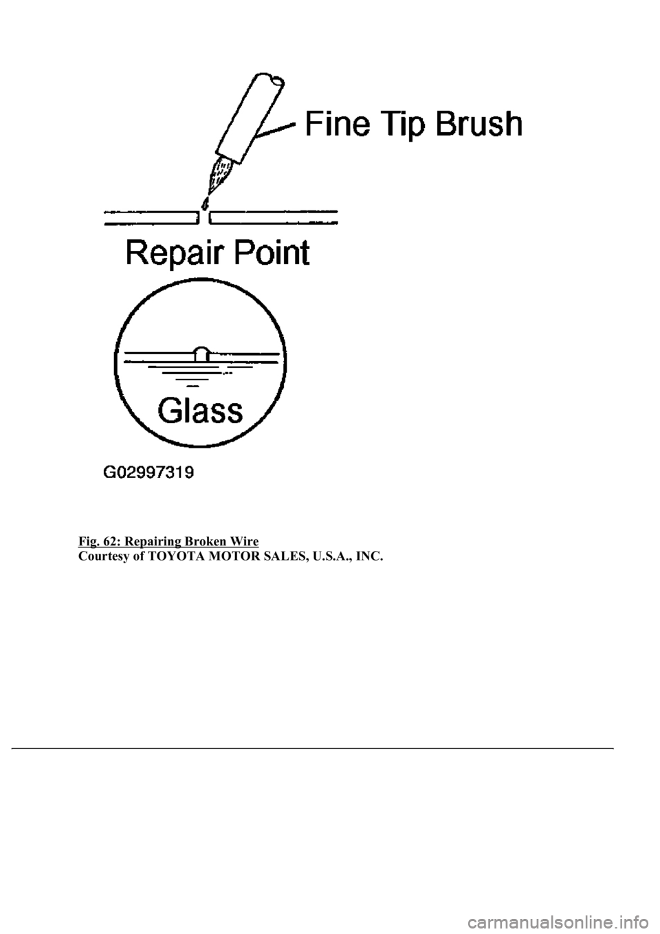 LEXUS LS430 2003  Factory Repair Manual Fig. 62: Repairing Broken Wire 
Courtesy of TOYOTA MOTOR SALES, U.S.A., INC. 