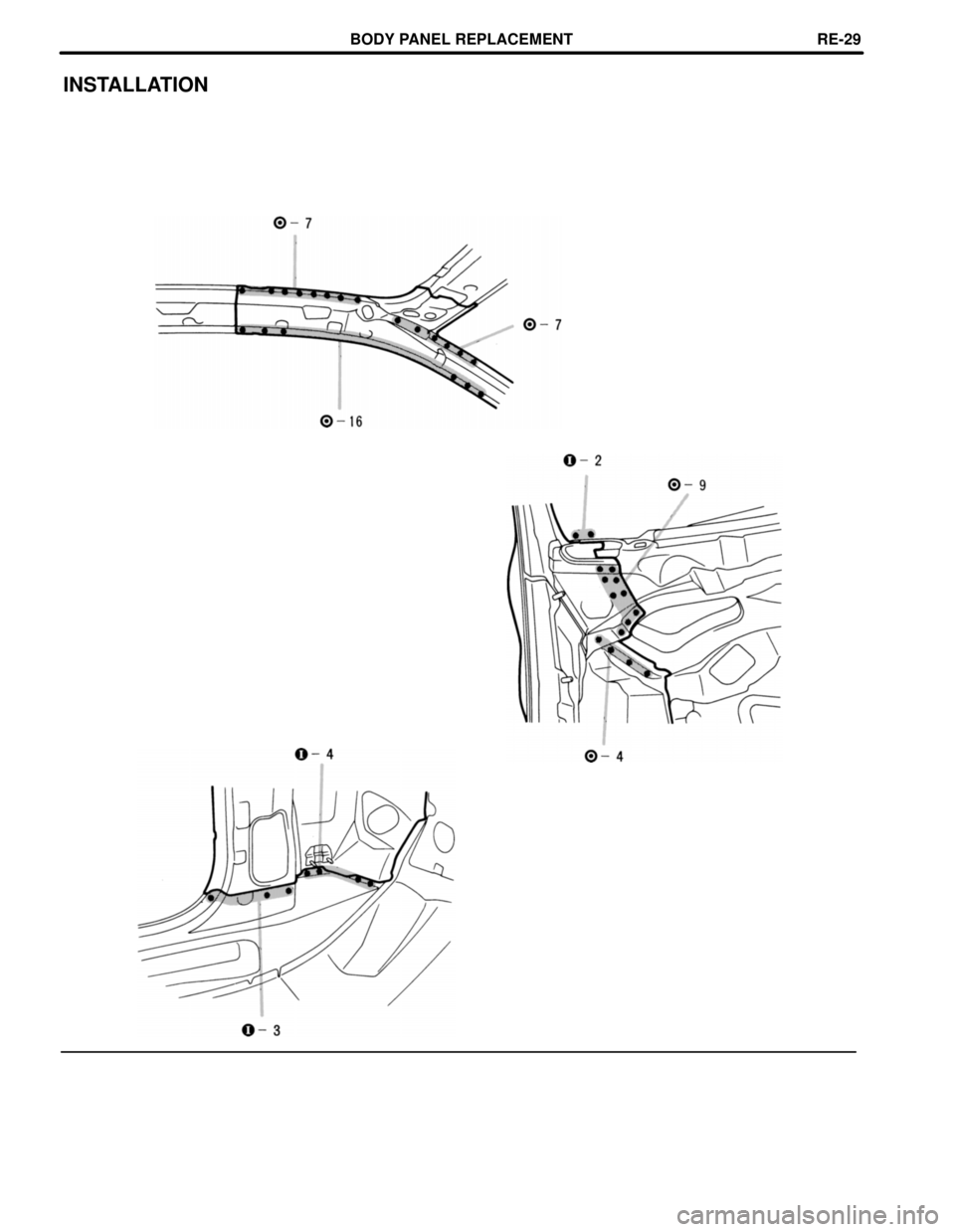 LEXUS SC400 1991  Service Repair Manual 
INSTALLATION
BODY PANEL REPLACEMENTRE-29 
WhereEverybodyKnowsYourName  