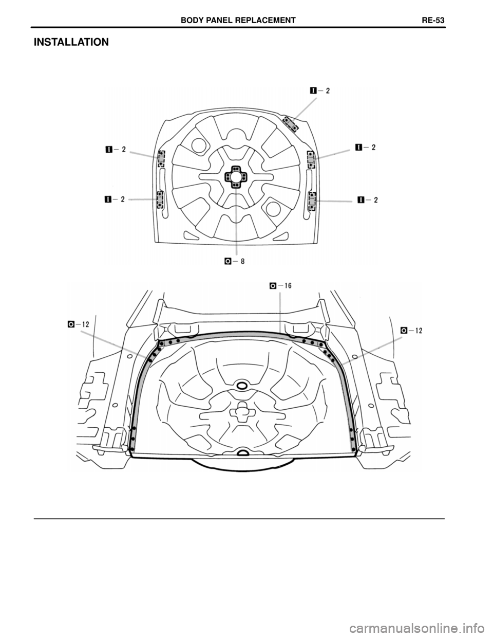 LEXUS SC400 1991  Service Repair Manual 
INSTALLATION
BODY PANEL REPLACEMENTRE-53 
WhereEverybodyKnowsYourName  