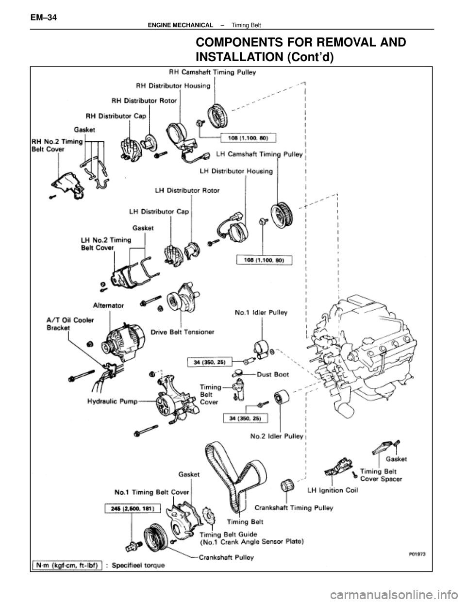 LEXUS SC400 1991 Service Repair Manual
COMPONENTS FOR REMOVAL AND
INSTALLATION (Contd)
EM±34±
ENGINE MECHANICAL Timing Belt
WhereEverybodyKnowsYourName LEXUS SC400 1991 Service Repair Manual
COMPONENTS FOR REMOVAL AND
INSTALLATION (Contd)
EM±34±
ENGINE MECHANICAL Timing Belt
WhereEverybodyKnowsYourName