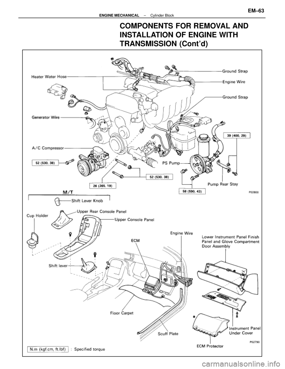 LEXUS SC400 1991 Service Repair Manual
COMPONENTS FOR REMOVAL AND
INSTALLATION OF ENGINE WITH
TRANSMISSION (Contd)
±
ENGINE MECHANICAL Cylinder BlockEM±63
WhereEverybodyKnowsYourName LEXUS SC400 1991 Service Repair Manual
COMPONENTS FOR REMOVAL AND
INSTALLATION OF ENGINE WITH
TRANSMISSION (Contd)
±
ENGINE MECHANICAL Cylinder BlockEM±63
WhereEverybodyKnowsYourName