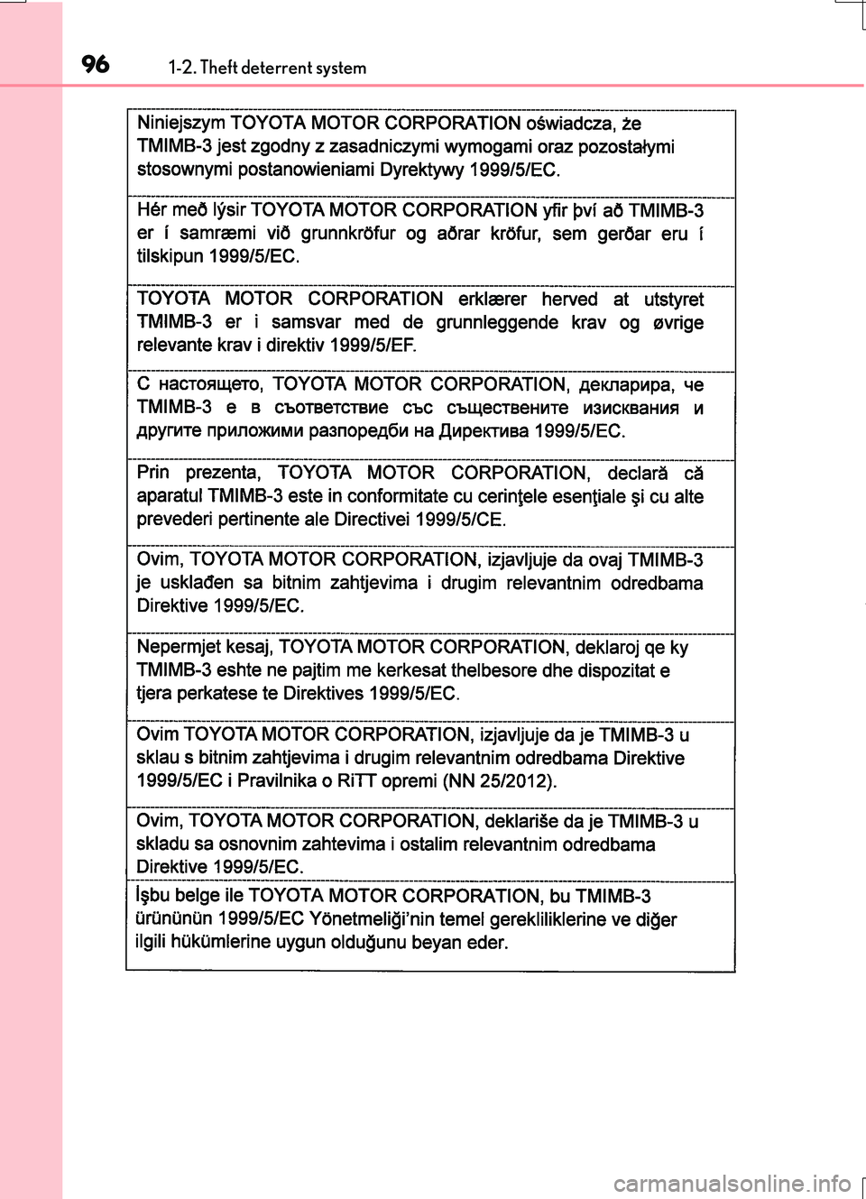 LEXUS RC200T 2017  Owners Manual 961-2. Theft deterrent system
RC200t_RC F_EE(OM24728E) 