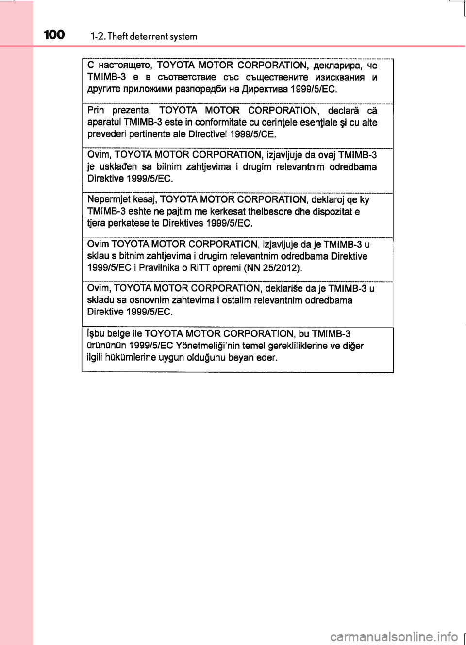 LEXUS RC200T 2017  Owners Manual 1001-2. Theft deterrent system
RC200t_RC F_EE(OM24728E) 
