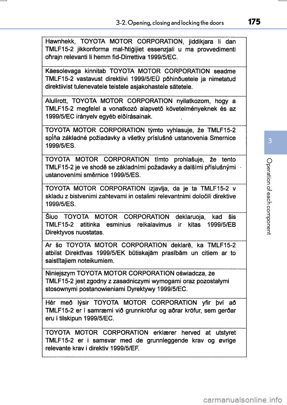 LEXUS RX200T 2017  Owners Manual 1753-2. Opening, closing and locking the doors
3
Operation of each component
RX350/RX200t_EE_OM48F32E 