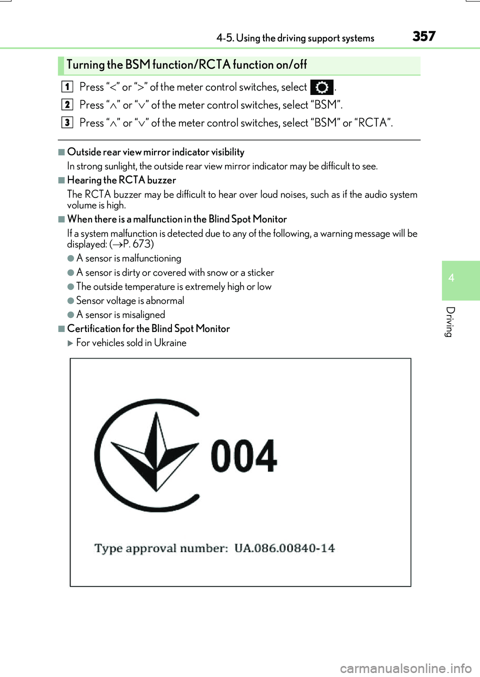 LEXUS RX200T 2017  Owners Manual 3574-5. Using the driving support systems
4
Driving
RX350/RX200t_EE_OM48F32E
Press “” or “” of the meter control switches, select  . 
Press “ ” or “” of the meter control s