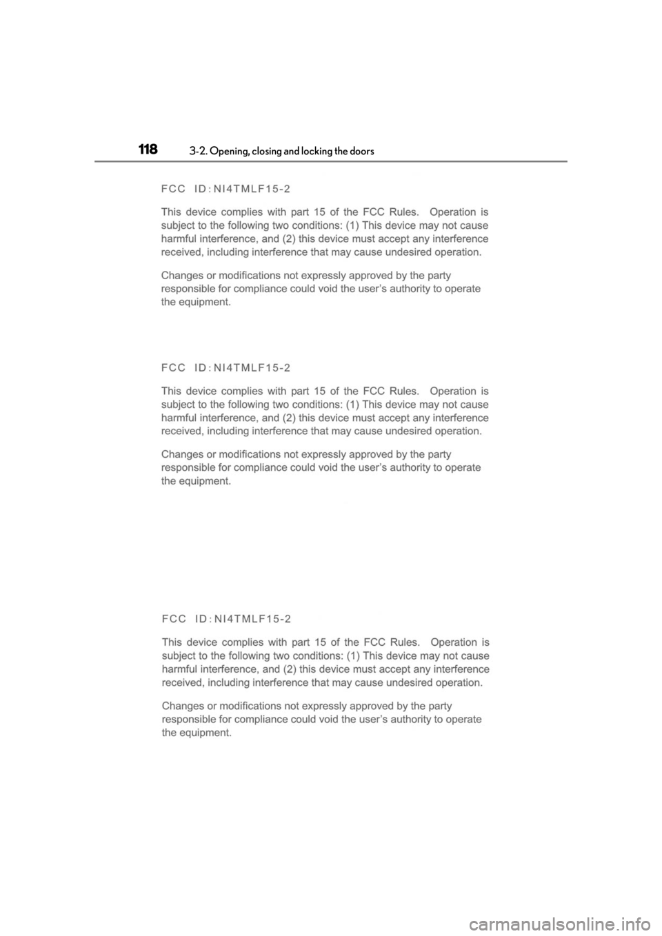 LEXUS RX350 2020 Owners Manual 1183-2. Opening, closing and locking the doors LEXUS RX350 2020 Owners Manual 1183-2. Opening, closing and locking the doors