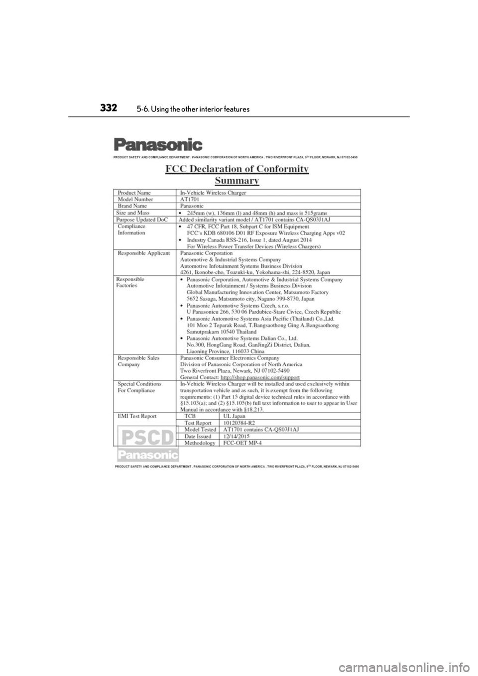LEXUS RX350 2020 Owners Manual 3325-6. Using the other interior features LEXUS RX350 2020 Owners Manual 3325-6. Using the other interior features